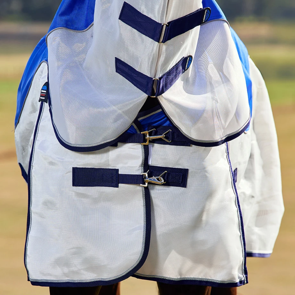 Weatherbeeta Comfitec Duo Shield Detach-A-Neck - Blue/Silver