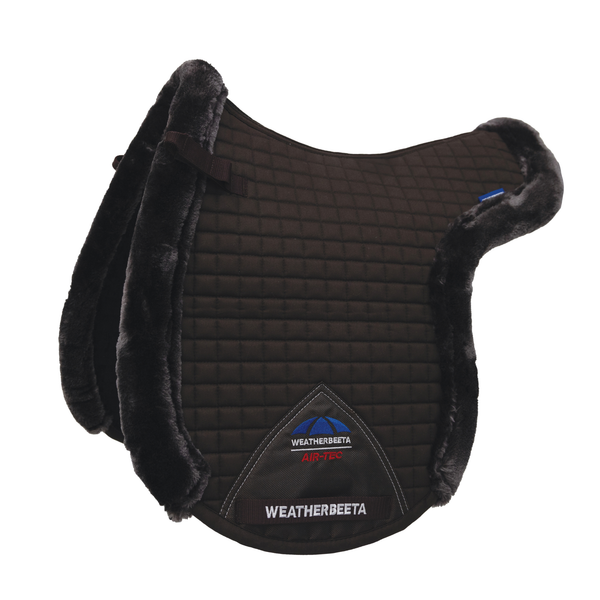 WeatherBeeta Prime Air-Tec Comfy Fleece Trimmed Numnah - Brown