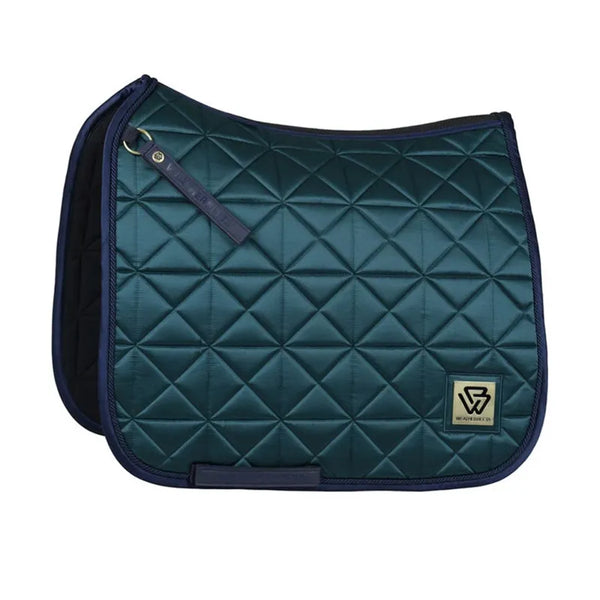 Weatherbeeta Satin Luxe Air-Tec Dressage Saddle Pad - Forest Green