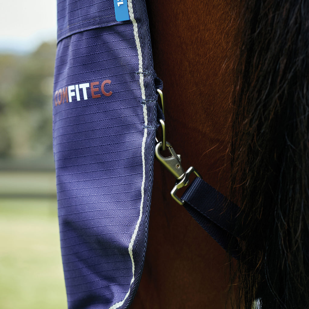 Weatherbeeta Comfitec Prelim Turnout Combo 100g - Navy/Embossed Plaid