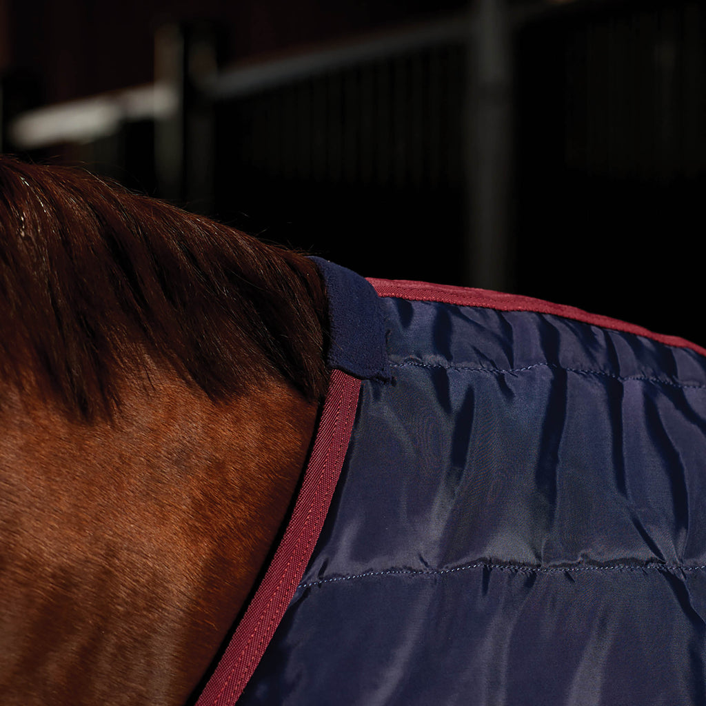 Weatherbeeta Stable Rug 220g - Navy/Burgundy