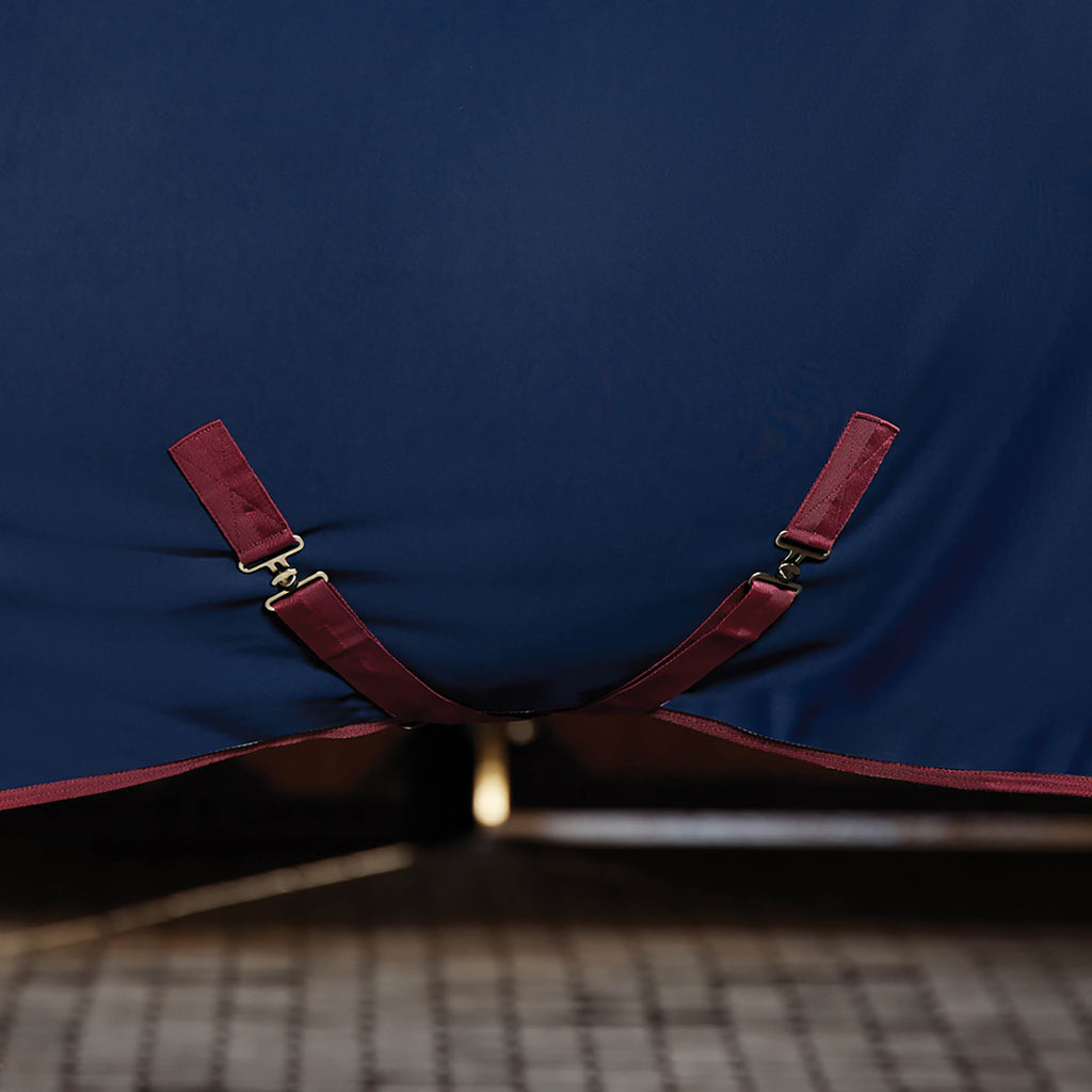 Weatherbeeta Regal Show Sheet - Navy/Burgundy