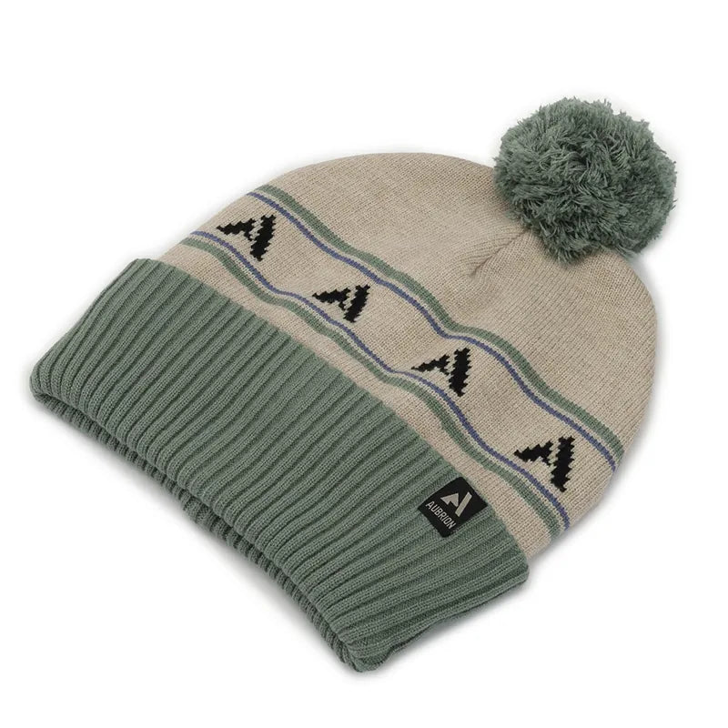 Aubrion React Bobble Hat - Sage/Sand