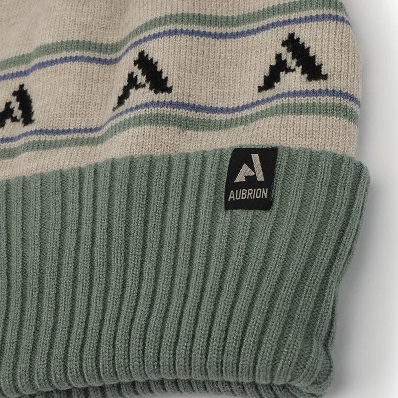 Aubrion React Bobble Hat - Sage/Sand