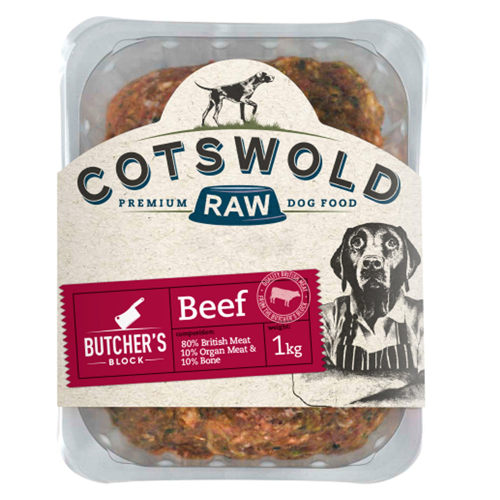 Cotswold Raw Butchers Block 1kg - Beef