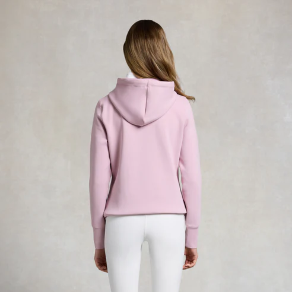 Holland Cooper Ladies Crystal Hoodie - Dawn Pink
