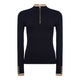 Holland Cooper Ladies Zoe Quarter Zip Knit - Ink Navy