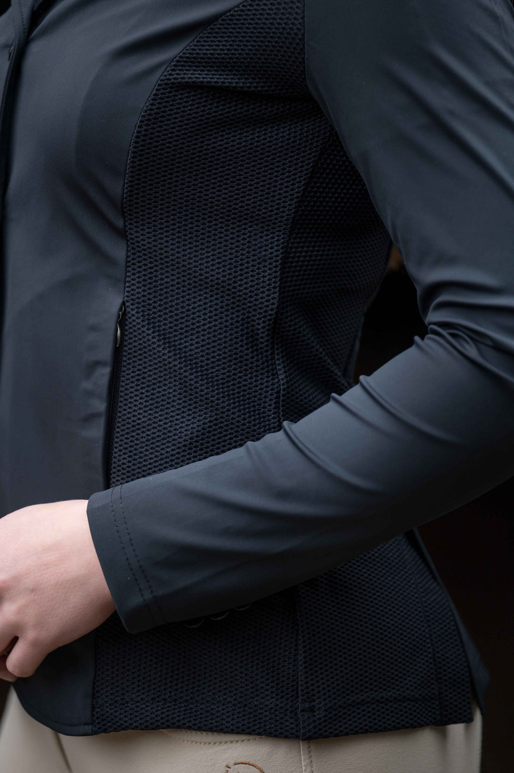 HKM Ladies Hunter Slim Fit Competition Jacket - Deep Blue