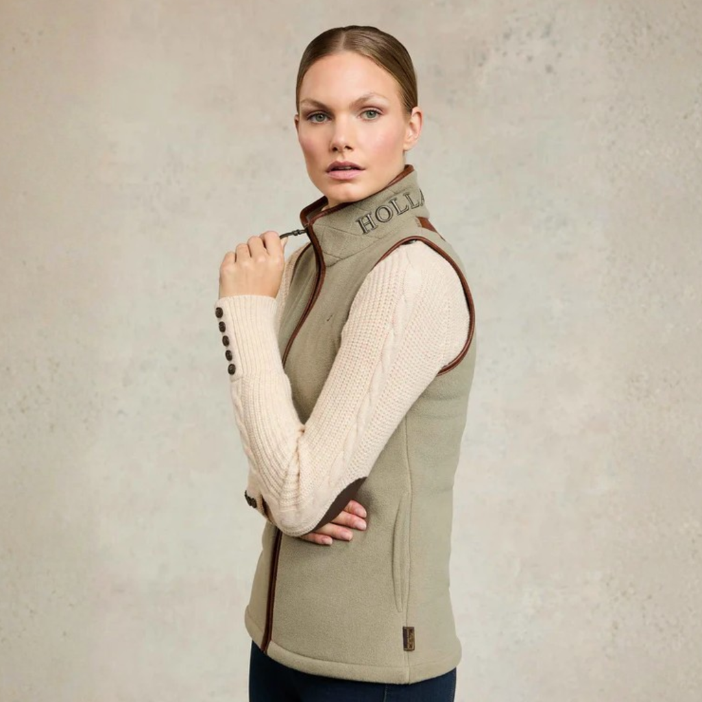 Holland Cooper Country Fleece Gilet - Sage
