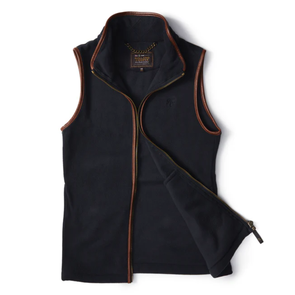 Holland Cooper Country Fleece Gilet - Ink Navy