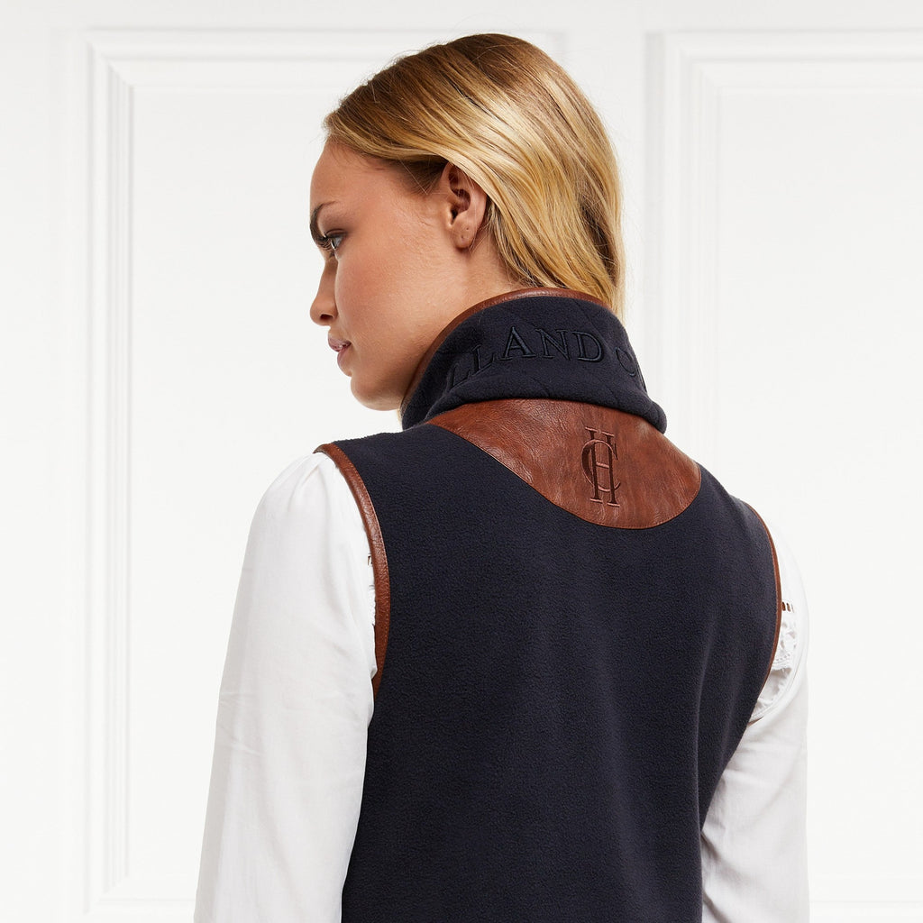 Holland Cooper Country Fleece Gilet - Ink Navy