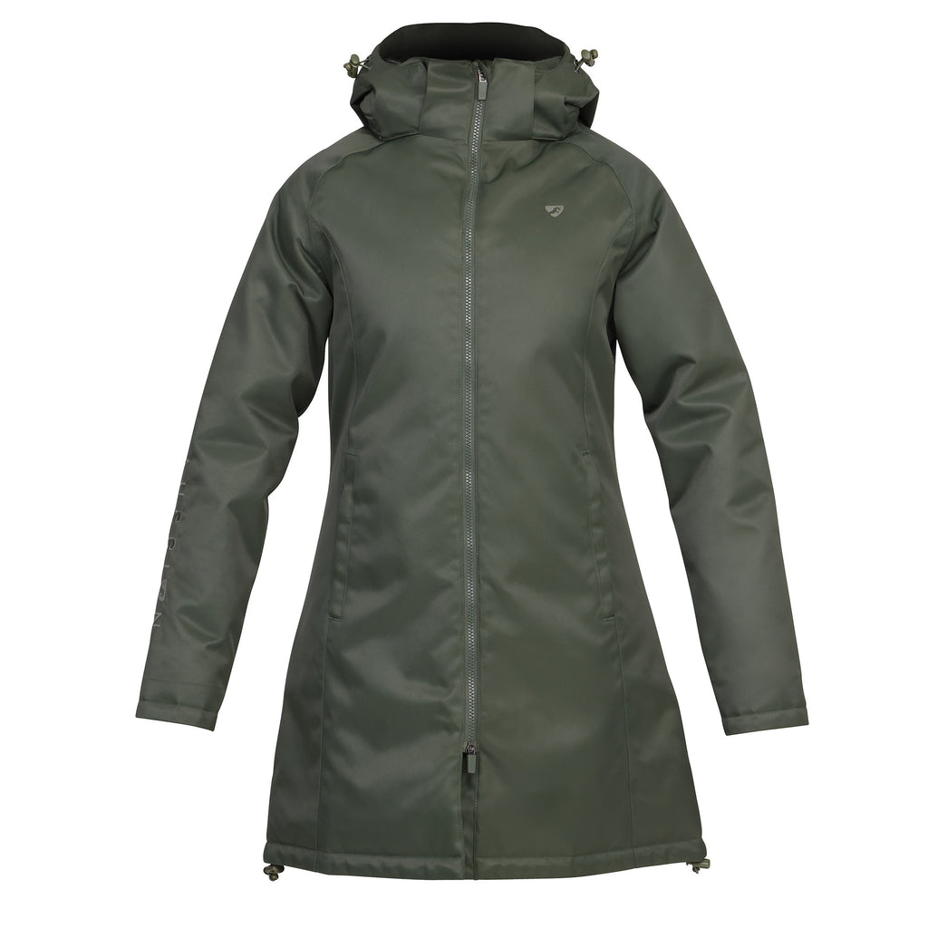 Aubrion Ladies Eltar Mid Length Waterproof Coat - Khaki
