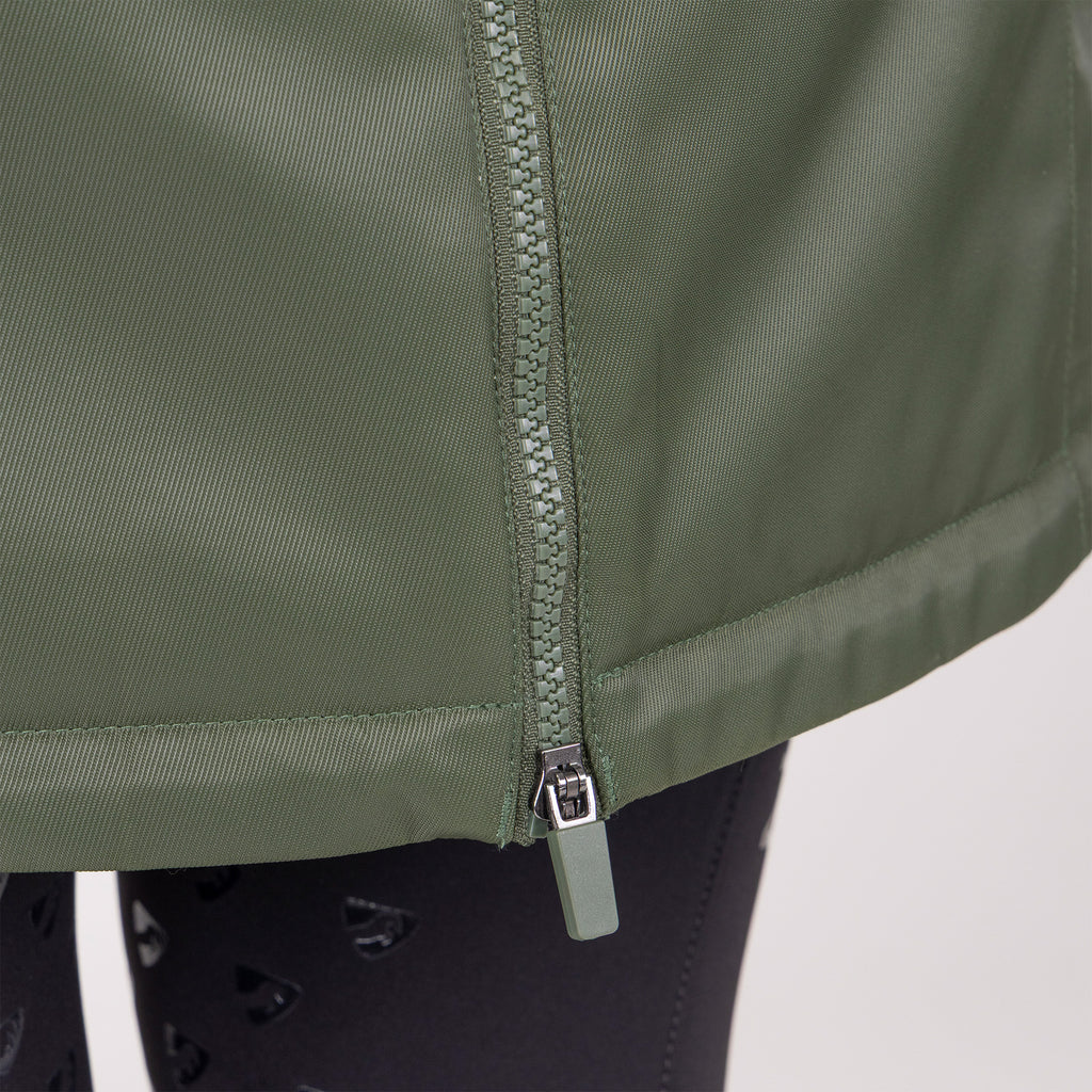 Aubrion Ladies Eltar Mid Length Waterproof Coat - Khaki