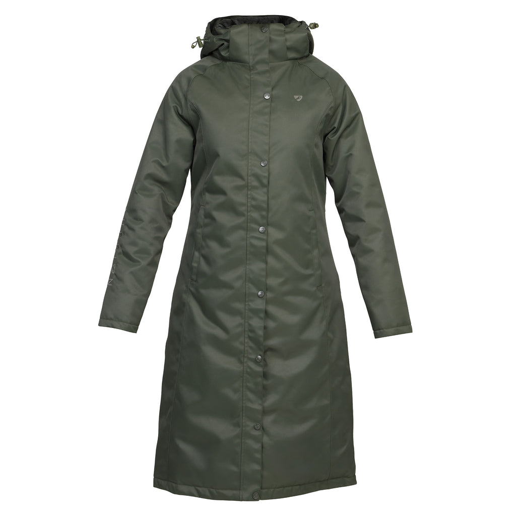 Aubrion Ladies Eltar Long Waterproof Coat - Khaki