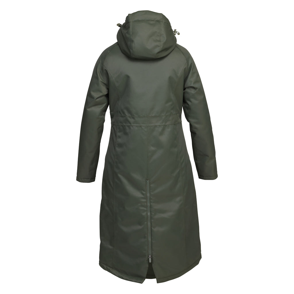 Aubrion Ladies Eltar Long Waterproof Coat - Khaki