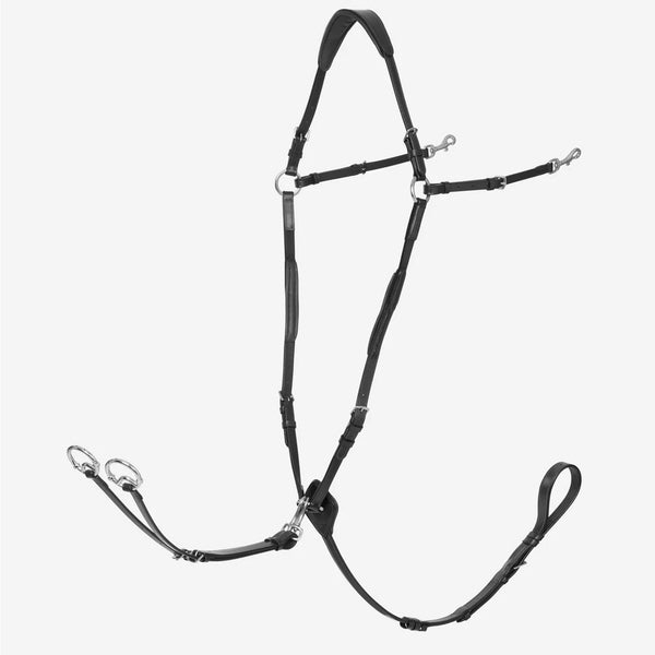 LeMieux Breastplate D-Ring Attachment with Detachable Martingale - Black