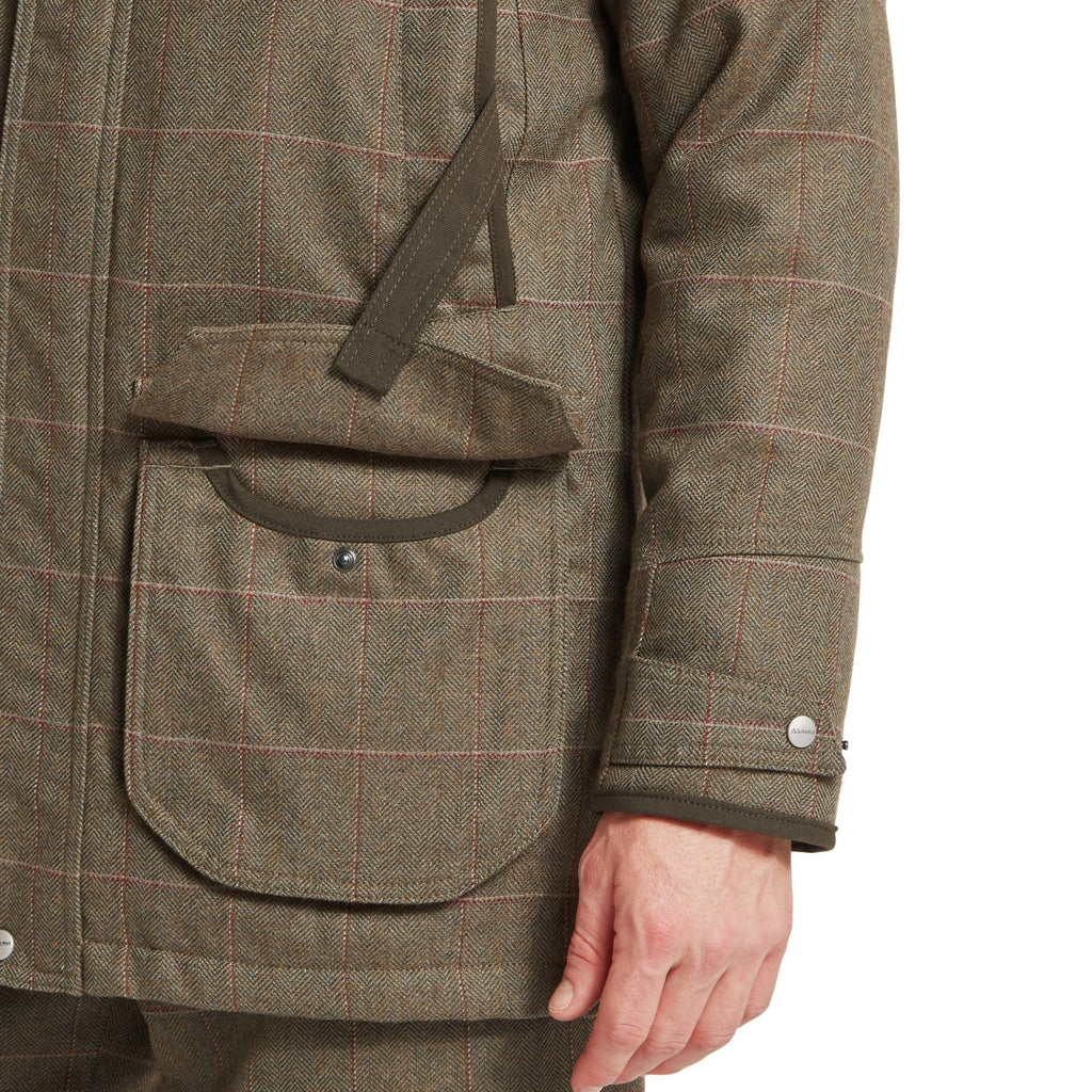 Schoffel Mens Ptarmigan Tweed Classic Coat - Lochlane Tweed