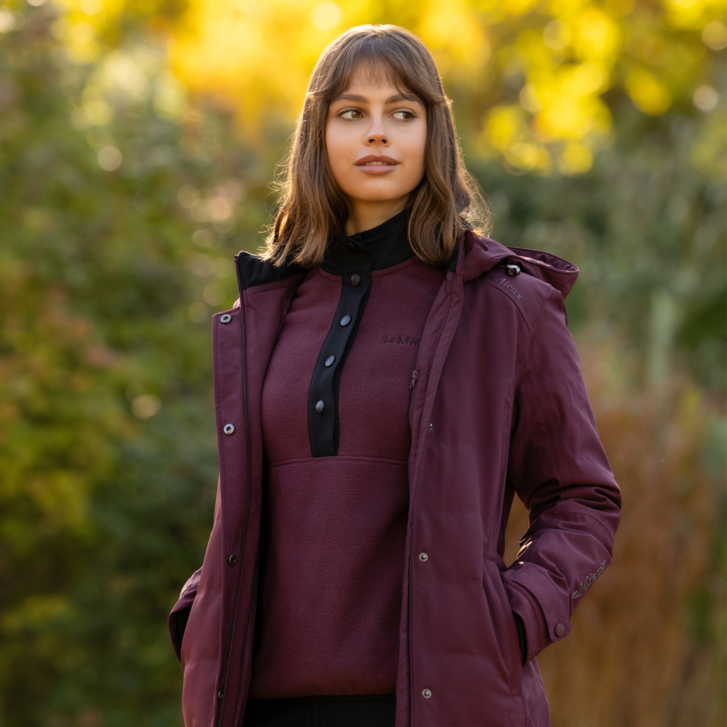 LeMieux Ladies Erin Waterproof Padded Coat - Bramble