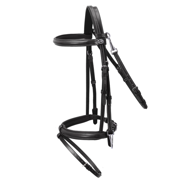 Schockemohle Dortmund Bridle - Black/Cream/Silver