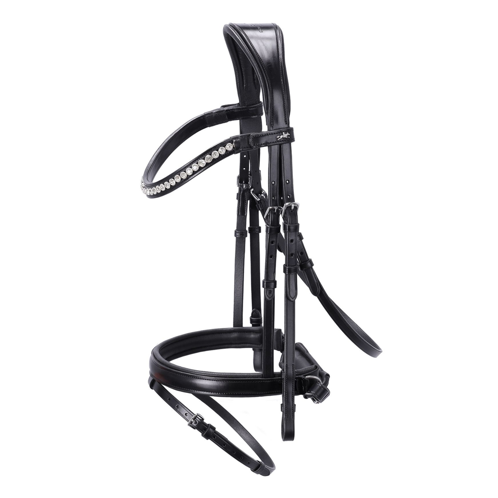 Schockemohle Palermo Bridle - Black/Silver