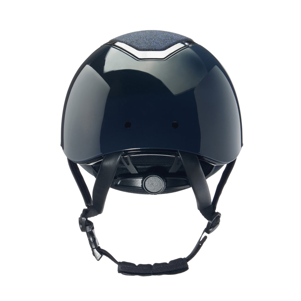 EQX Charles Owen Kylo Gloss Riding Hat - Navy/Pewter