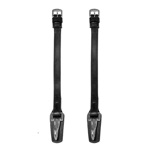 Henry James Saddlery Clip Cheek Pieces - Black