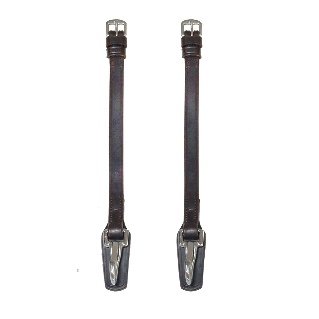 Henry James Saddlery Clip Cheek Pieces - Brown