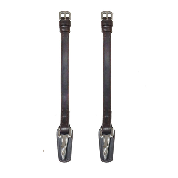 Henry James Saddlery Clip Cheek Pieces - Brown