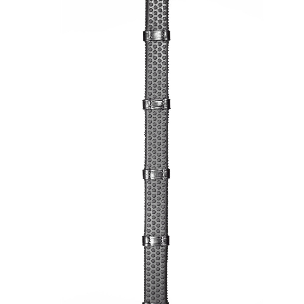 Henry James Saddlery Bio Grip Hybrid Rubber Reins - Black