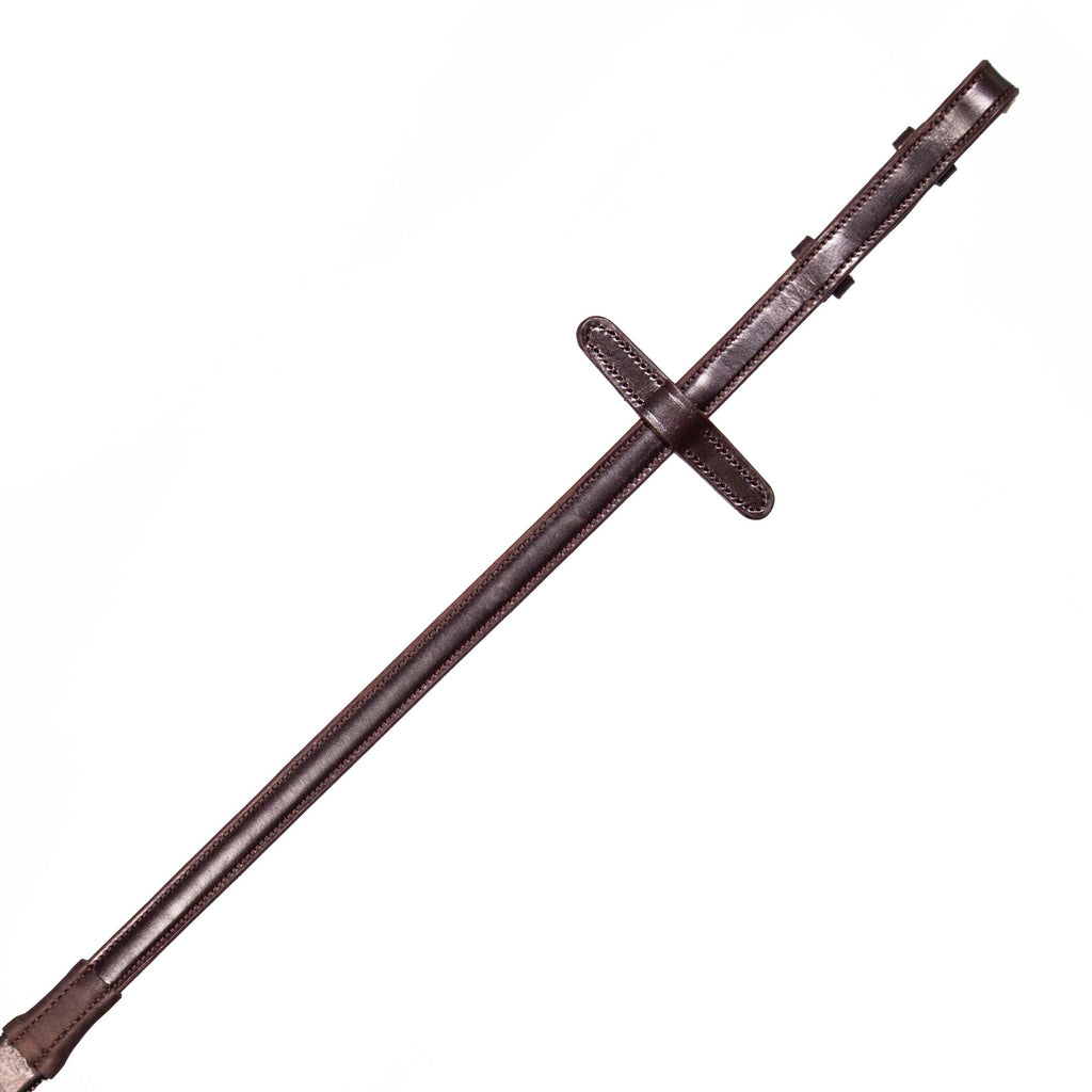Henry James Saddlery Bio Grip Hybrid Rubber Reins - Havana
