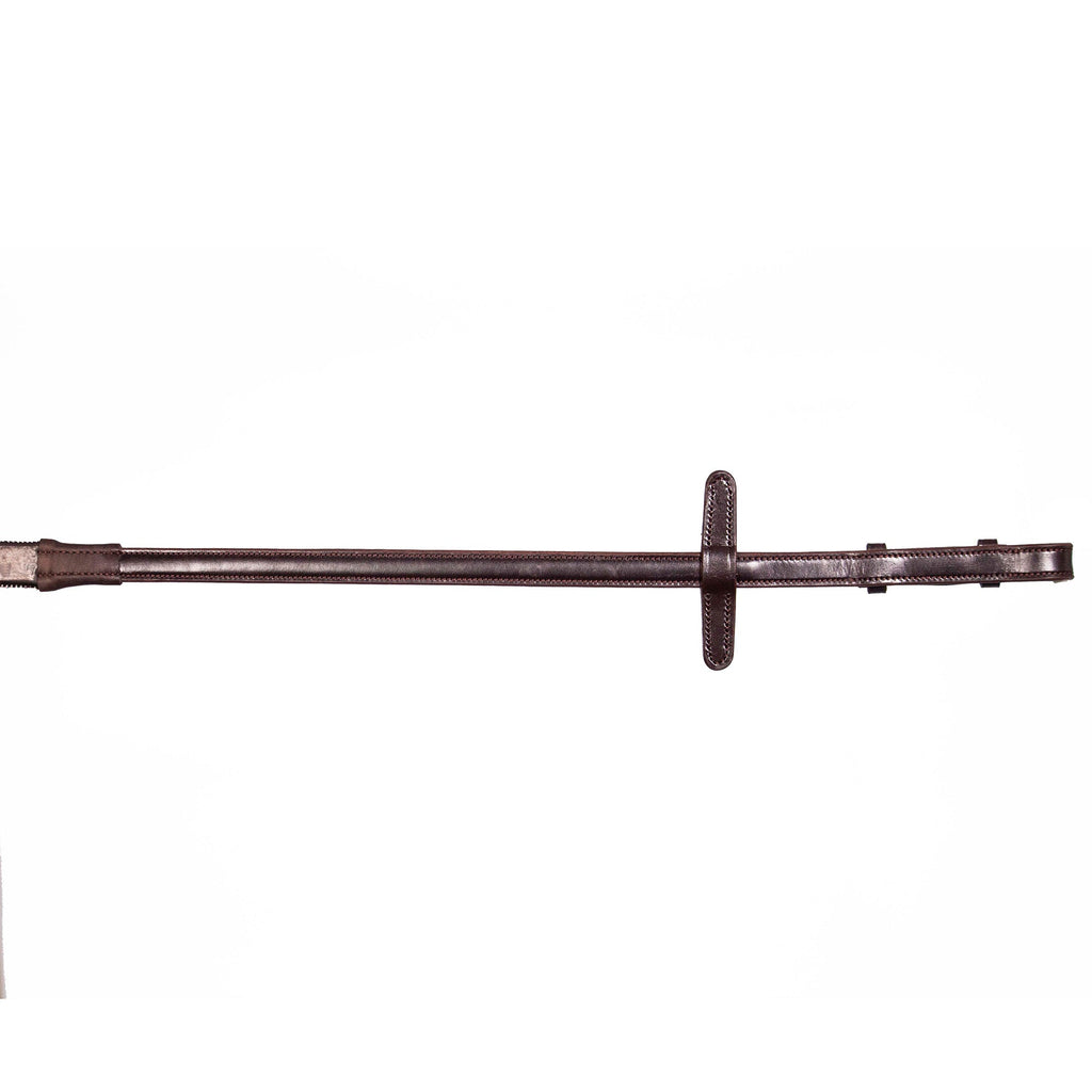 Henry James Saddlery Biothane Bio Grip Hybrid Rubber Reins With Leather Stoppers - Havanna