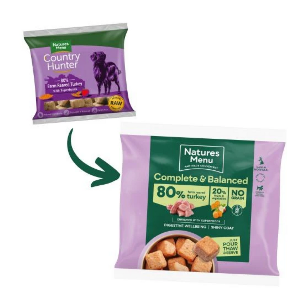 Natures Menu Farm Reared Turkey Nuggets - 1kg