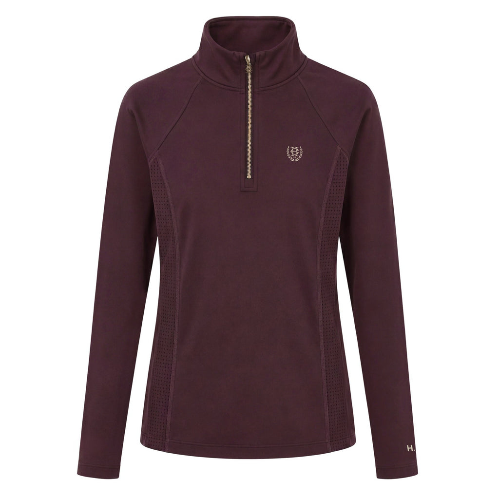 Holland Cooper Ladies Cranborne Long Sleeve Base Layer - Mulberry