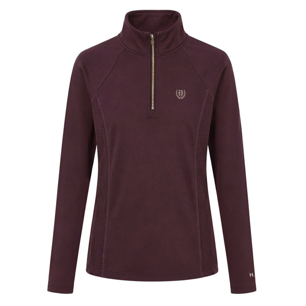 Holland Cooper Ladies Cranborne Long Sleeve Base Layer - Mulberry
