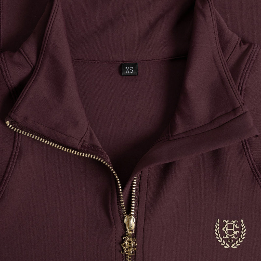 Holland Cooper Ladies Cranborne Long Sleeve Base Layer - Mulberry