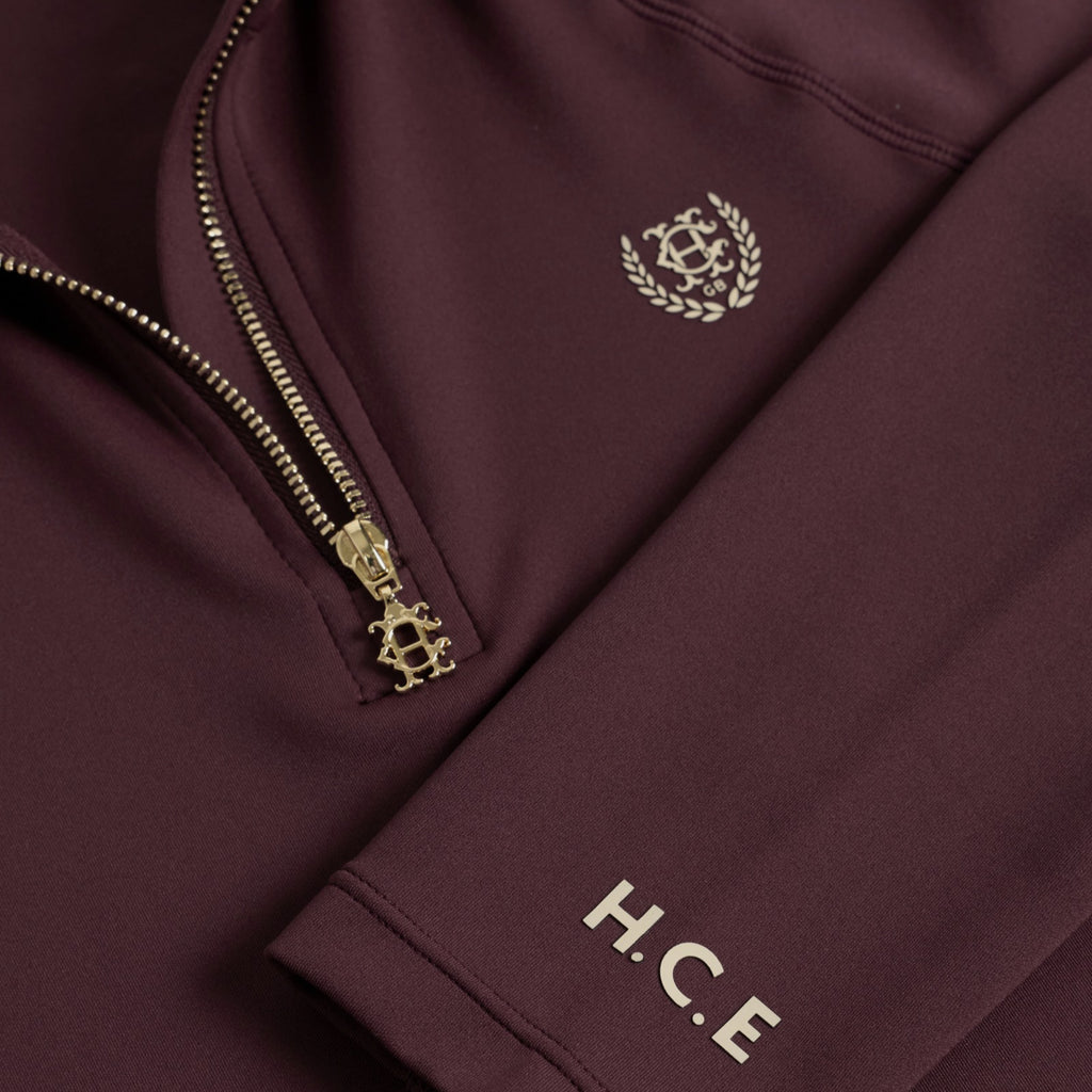 Holland Cooper Ladies Cranborne Long Sleeve Base Layer - Mulberry