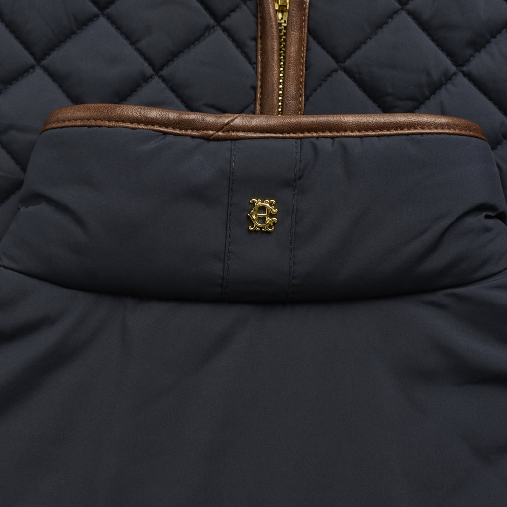 Holland Cooper Ladies Boughton Diamond Quilt Gilet - Ink Navy