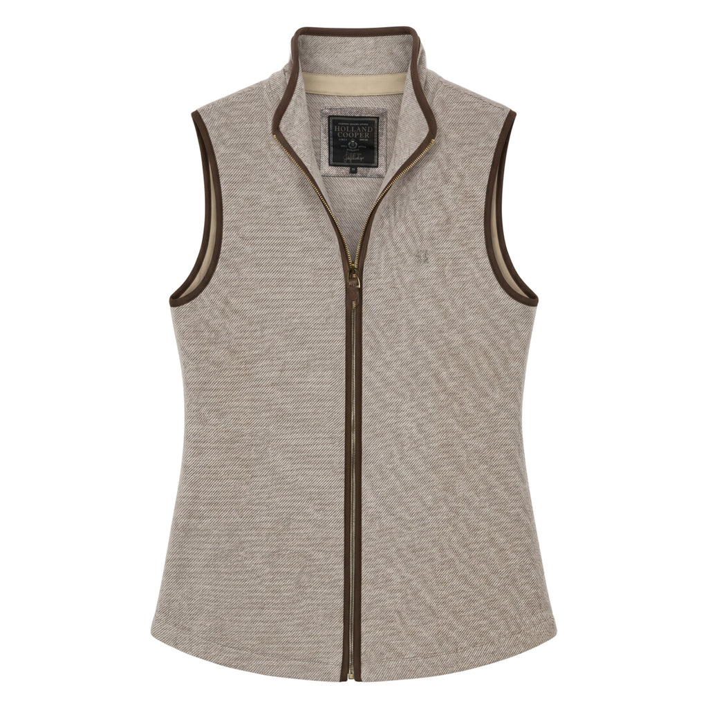 Holland Cooper Ladies Hillford Country Gilet - Sahara Twill