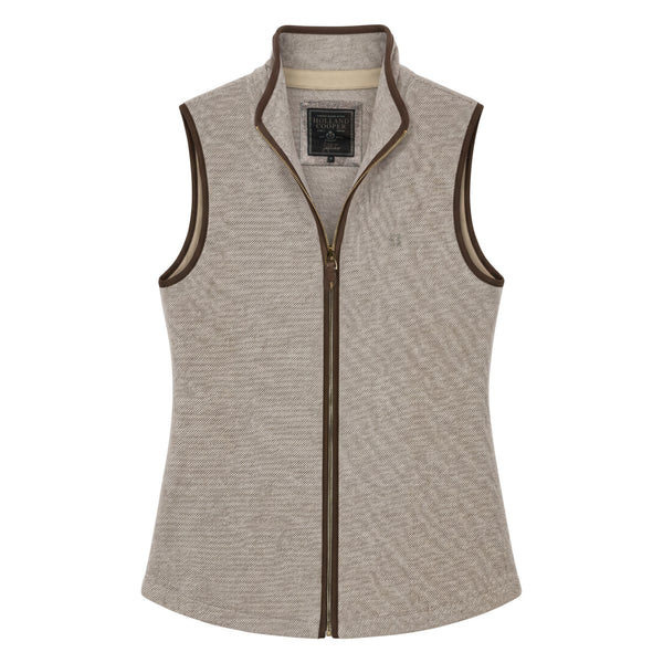 Holland Cooper Ladies Hillford Country Gilet - Sahara Twill