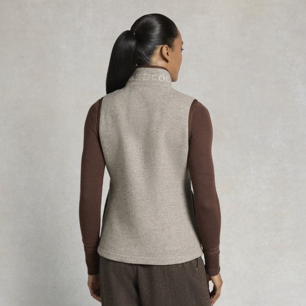 Holland Cooper Ladies Hillford Country Gilet - Sahara Twill