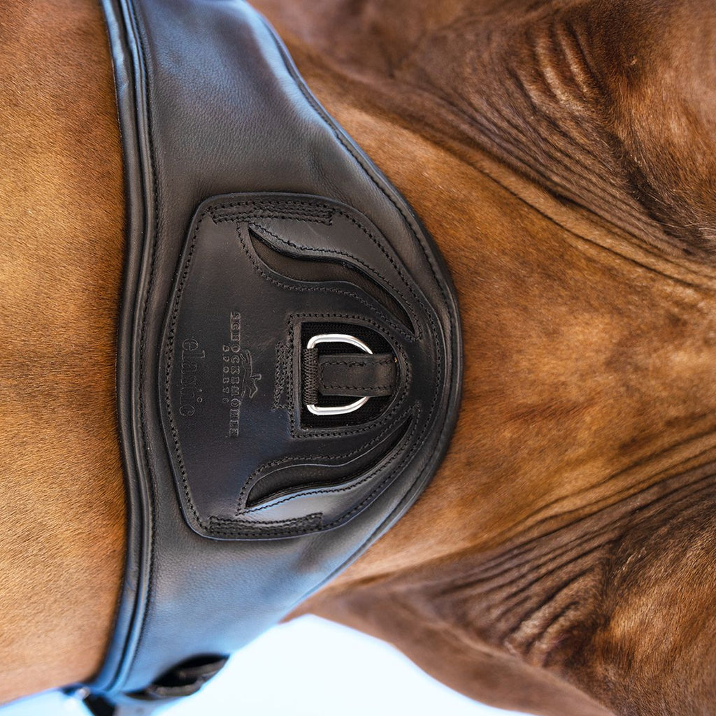 Schockemohle Pittsburgh Stretch Dressage Girth - Espresso/Silver