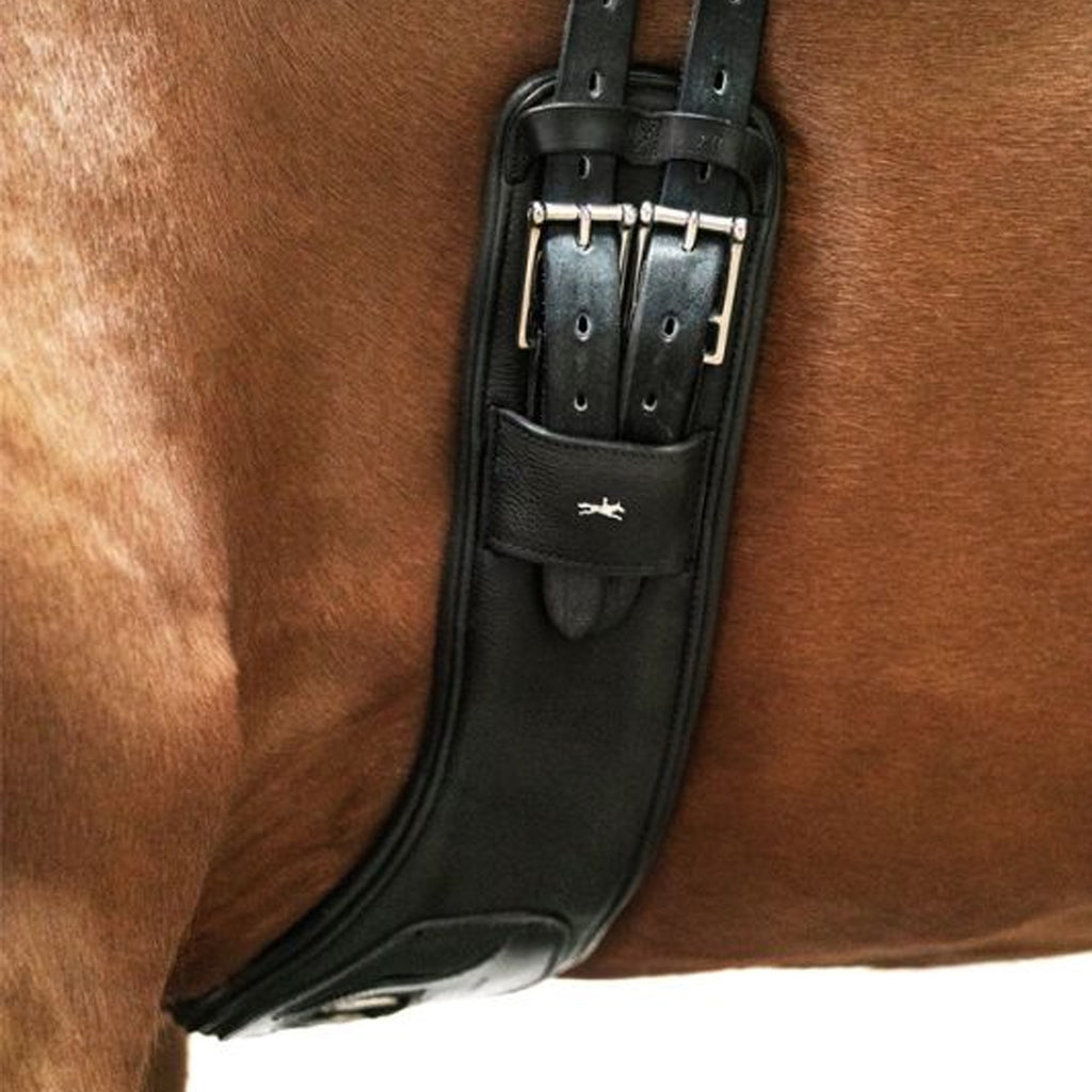 Schockemohle Pittsburgh Stretch Dressage Girth - Black/Silver