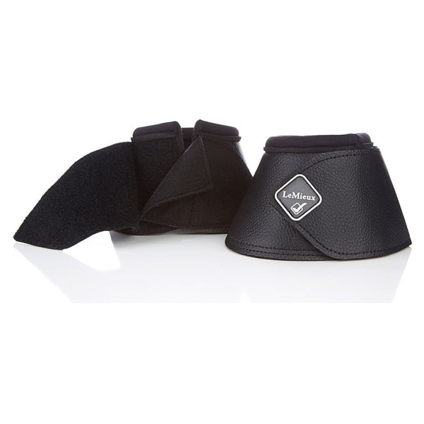 LeMieux Leather WrapRound Over Reach Boots - Black