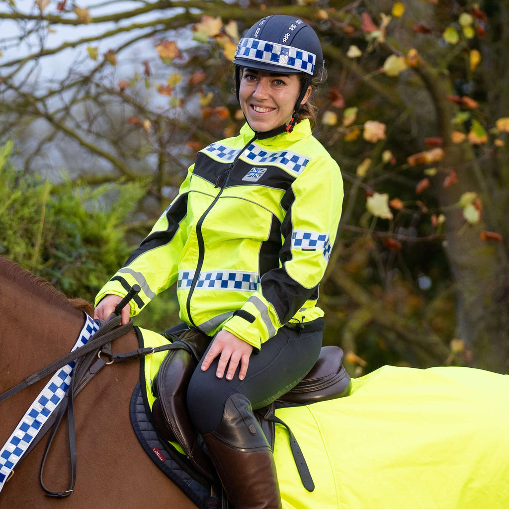 Equisafety POLITE Hi-Vis Lightweight Waterproof Jacket - Yellow