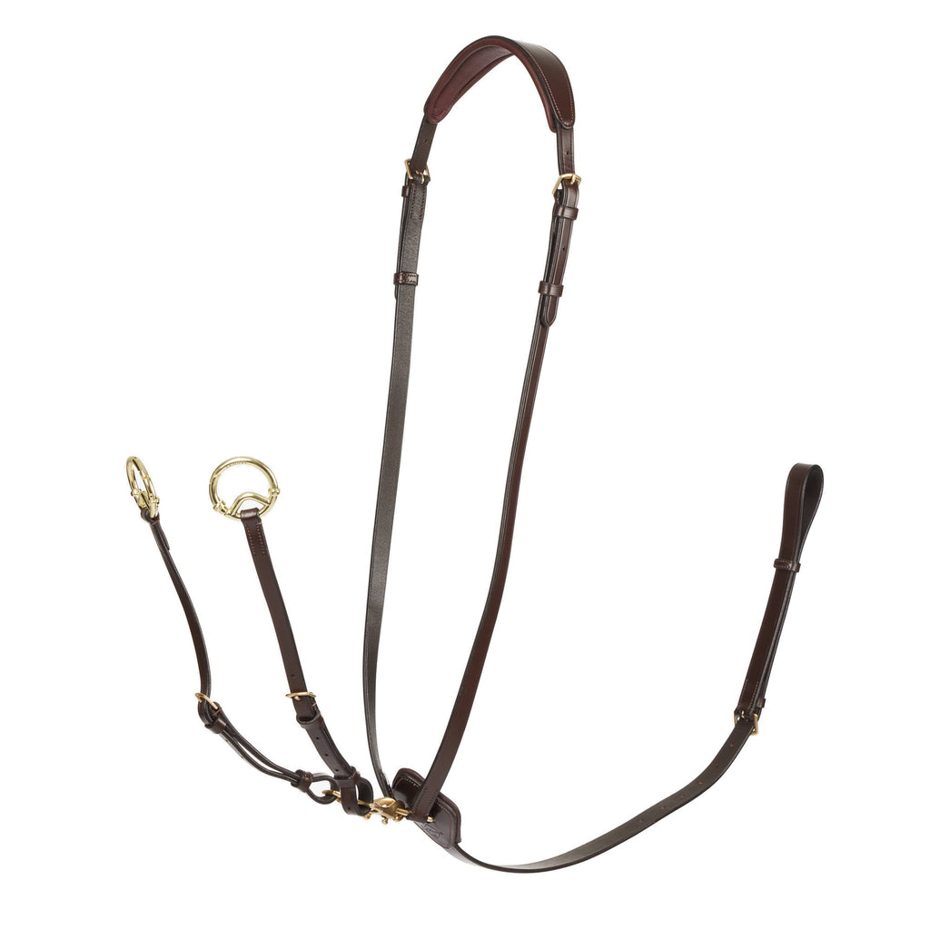 LeMieux Kudos Running Martingale - Havana/Brass