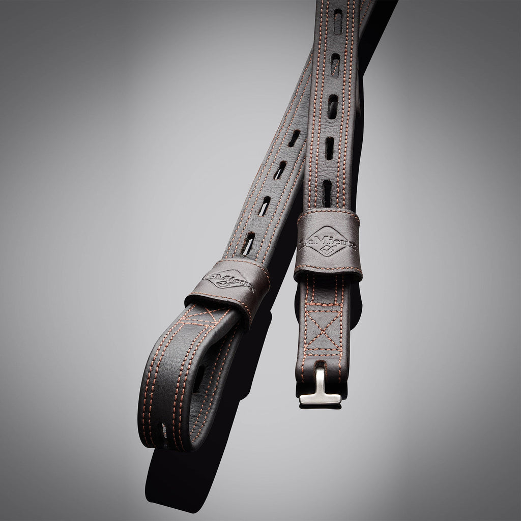 LeMieux Vector Close Contact Stirrup Leathers - Brown