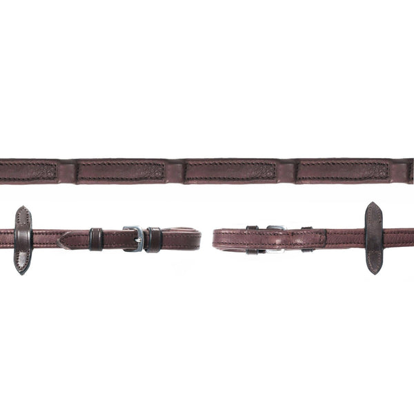 SCHOCK DURASOFT LEATHER REINS BROWN FULL
