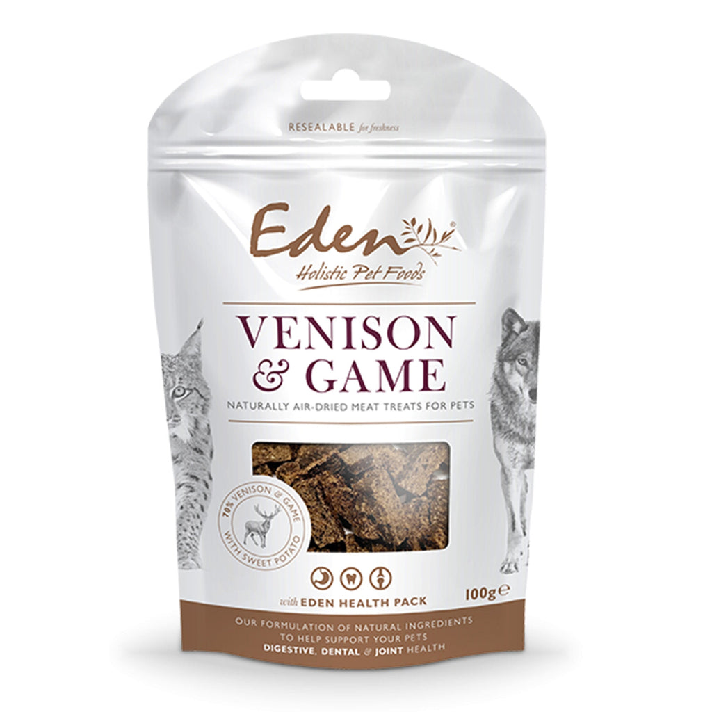 Eden Pet Foods Venison and Game Treats - 100g