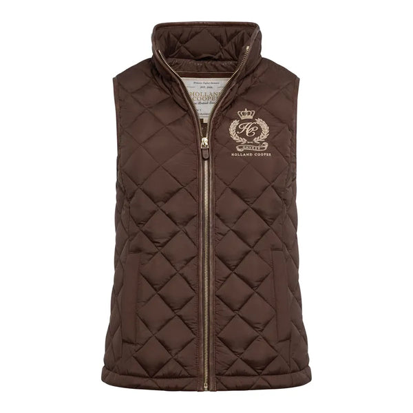 Holland Cooper Lightweight Country Gilet - Chocolate