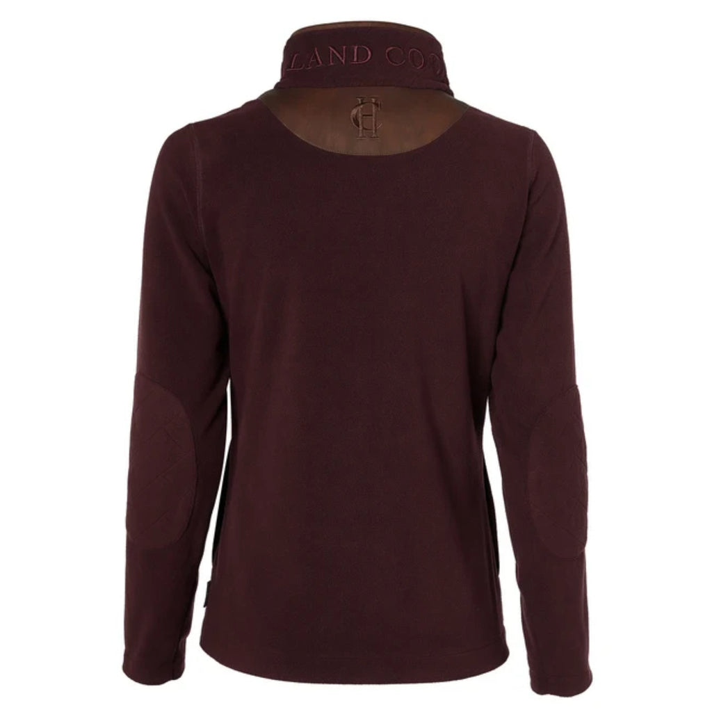 Holland Cooper Ladies Country Fleece Quarter Zip - Mulberry